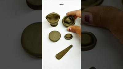 diy clay bathroom set miniature art creativeclayideas clay kitchenset