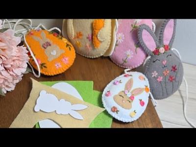 Felt Easter Garland sewing tutorial part 6 easter feltcrafts sewing