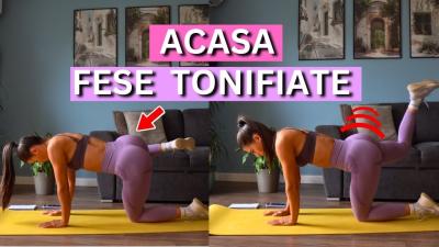 FESE TONIFIATE ACASA  10 minute antrenament eficient pentru fese acasa