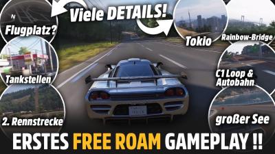 FORZA HORIZON 6 FREE ROAM Gameplay  viele Details Tokio Tankstellen Autobahn RainbowBridge..