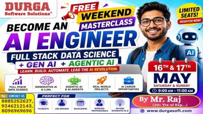FULL STACK DATA SCIENCE with Gen AI Agentic AI  AI Agents FREE AI Master Class  DURGASOFT