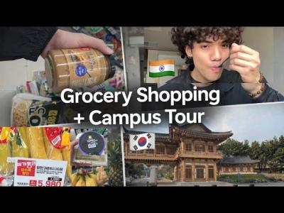 Grocery shopping  Campus tour  Daily student life vlog