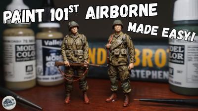 How to Paint US Airborne Paratroopers  135 WWII Figure Painting Tutorial