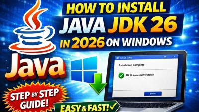 Install Java JDK 26 on Windows 1110 2026 Easy Guide
