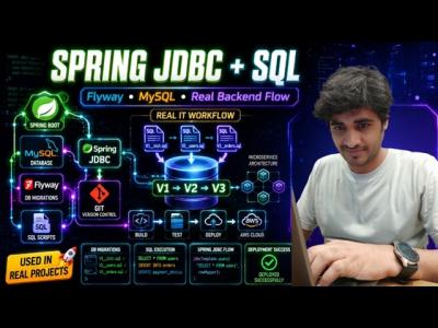 Java Backend Database Tutorial MySQL Flyway Spring JDBC  Real Workflow