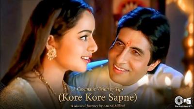 Kore Kore Sapne Mere  4K Video  Amitabh Bachchan  Soundarya  Sooryavansham  90s Romantic Song