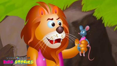 Lion And The Mouse  సహ మరయ చటటలక  Videogyan Telugu Kids Bedtime Stories