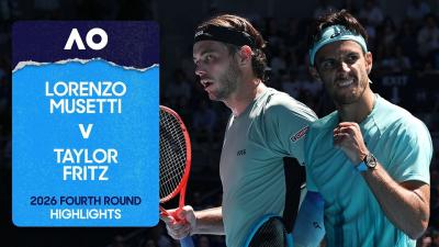 Lorenzo Musetti v Taylor Fritz Highlights  Australian Open 2026 Fourth Round
