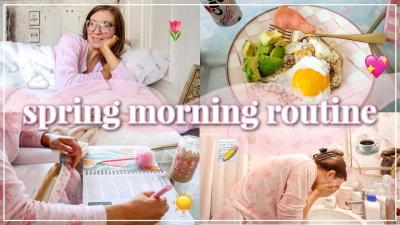 My 8AM Spring Morning Routine  Productive Realistic Healthy Habits Skincare  Lauren Norris
