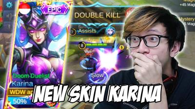 NEW SKIN KARINA DOOM DUELIST MANTEP COY   MOBILE LEGENDS INDONESIA