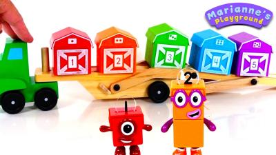 Numberblocks Barn Surprise Learn Colors Numbers  Shapes  Toy Learning for Toddlers