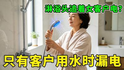浴室的淋浴头追着女客户电浴室白天不漏电晚上花洒水龙头到处带电城阳电工电路