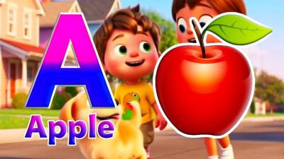 Phonics Song 2 with TWO Words in 3D  ABC Alphabet Songs A For Airplane  Sounds For Kids NEW 1541