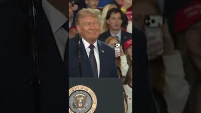 President Trump Destroys Heckler Trying to Derail Speech Take Him Home to Mommy shorts