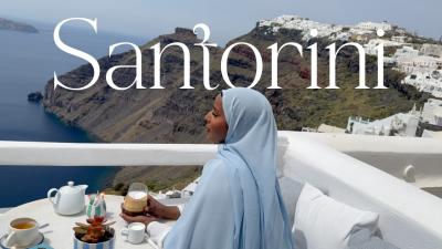 Santorini Greece Travel Vlog  Oia Fira Imerovigli Pyrgos Halal Food  Perissa Beach 2026