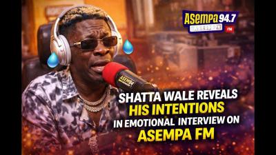 Shatta Wale Reveals His Intentions in Emotional Interview on Asempa FM