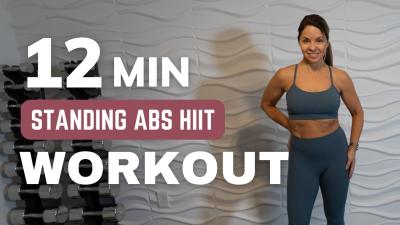 Standing Abs Workout Burn Belly Fat Fast 12 Min No Jumping No Floor Work