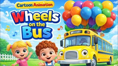 The Wheels on The Bus  Nursery Rhyems for kids  Cartoon Animation