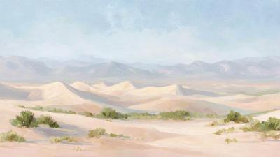 Wide Desert Landscape with Sand Dunes  Scenic Nature TV Art 4K Wallpaper