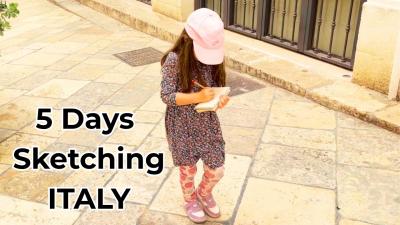 How I Sketch When Traveling Exploring Italy in Apulia