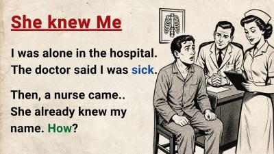 Learn English through Stories Level 3 She knew Me  Graded Reader  English Audio Podcast Story