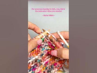 Learn how to knit Garter Stitch  Super Slow Tutorial