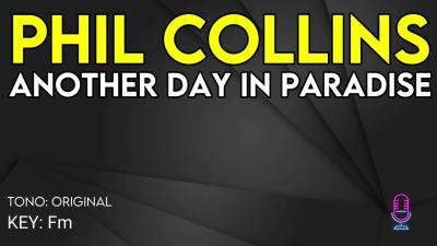 Phil Collins  Another Day In Paradise  Karaoke Instrumental