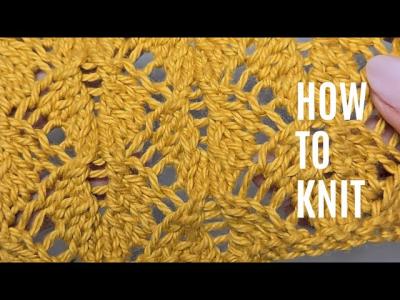 Teje este hermoso punto calado loveandneedles tejidos  knitting tutorial