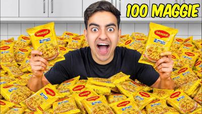 We Cooked 100 Maggi At Home 