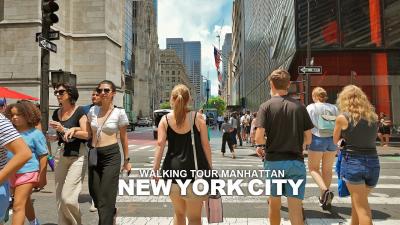 NEW YORK CITY WALKING TOUR MANHATTAN 5th Avenue Broadway Union Square Madison Avenue 8th Avenue