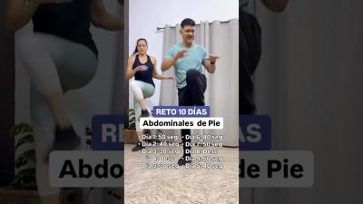 RETO 10 DÍAS Abdominales de pie